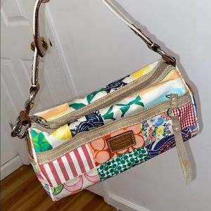 Vintage Multi-Color Coach Bag.